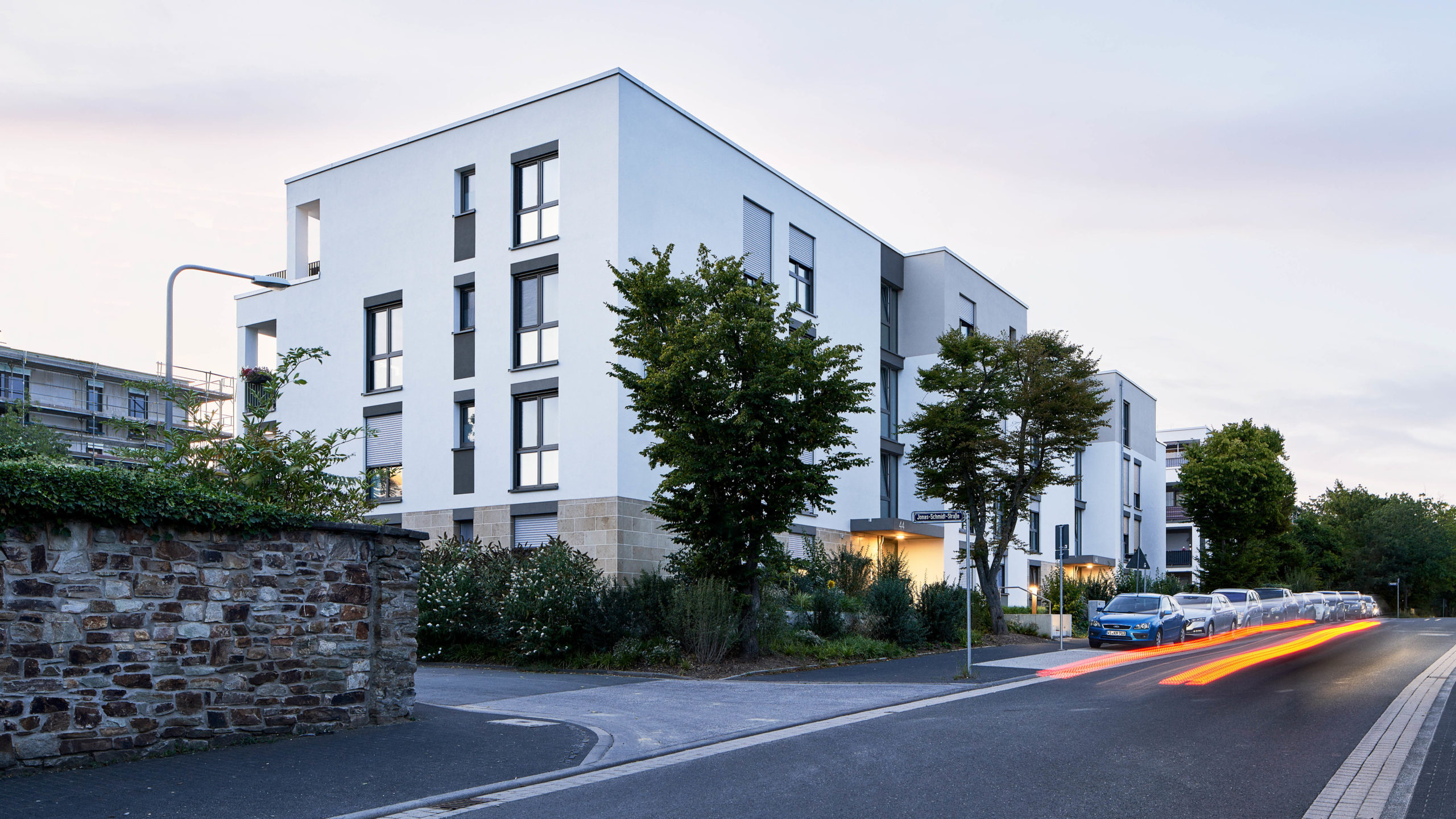 Außenaufnahme Projekt Wohnungsbau Thaerstraße am Komponistenviertel in Wiesbaden von Bitsch+Bienstein Architekten in Wiesbaden