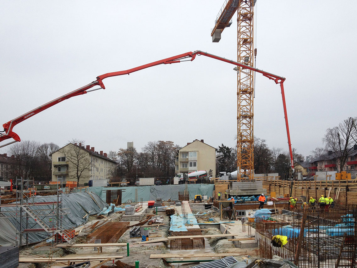 Baustelle Projekt Wohnungsbau Thaerstraße am Komponistenviertel in Wiesbaden von Bitsch+Bienstein Architekten in Wiesbaden