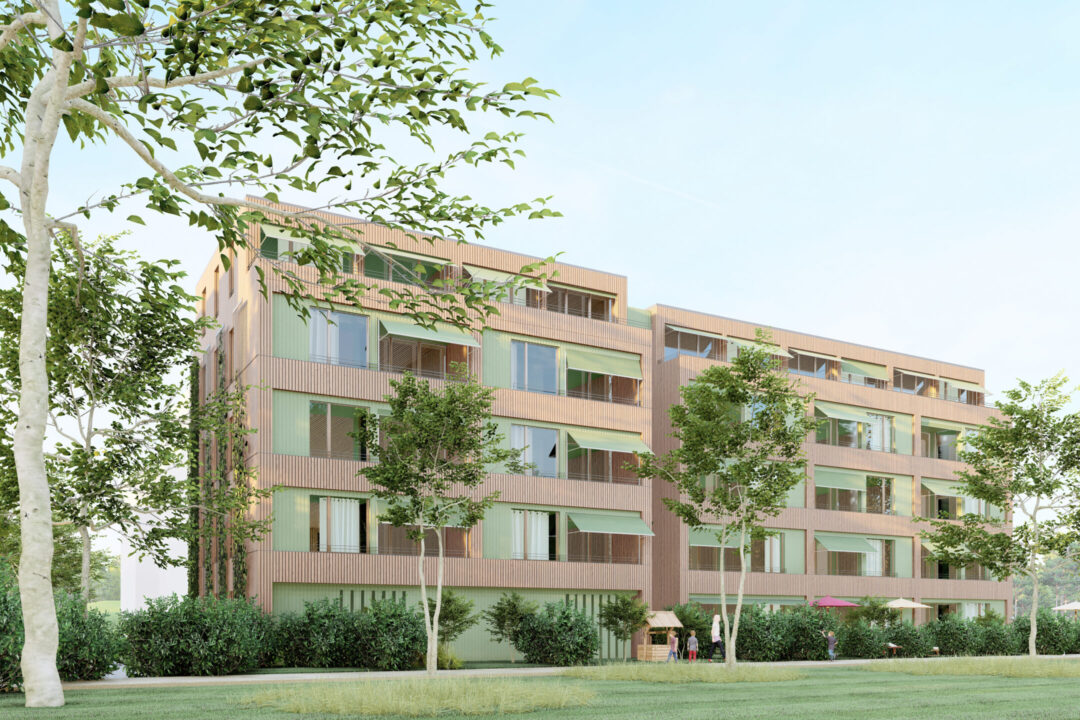 Baufeld C1 Perspektive Blick von Westen