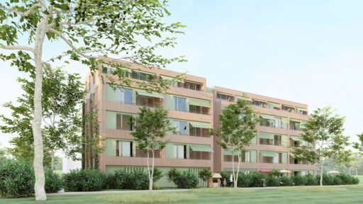 Baufeld C1 Perspektive Blick von Westen
